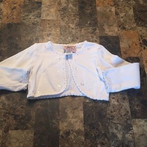 Size 3t white cardigan!